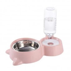 10132 - COMEDOURO E BEBEDOURO DUPLO INOX 500ML