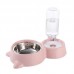 COMEDOURO E BEBEDOURO DUPLO INOX 500ML