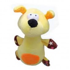 10166 - MORDEDOR PET PELUCIA CACHORRO AMARELO