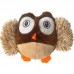 MORDEDOR PET PELUCIA CORUJA MARROM 13CM