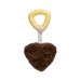 MORDEDOR PET PELUCIA CORACAO COM ARGOLA